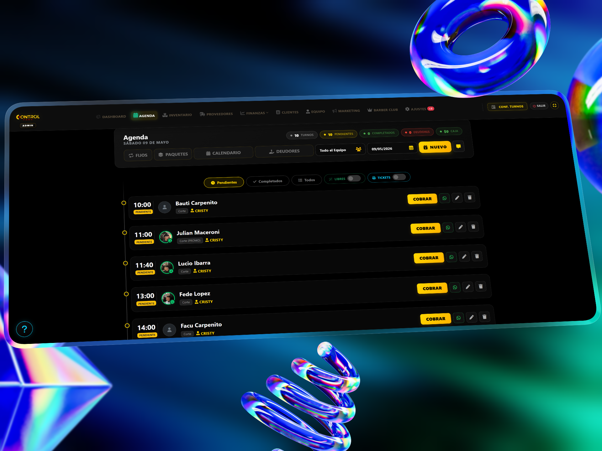 Control Fade — módulo