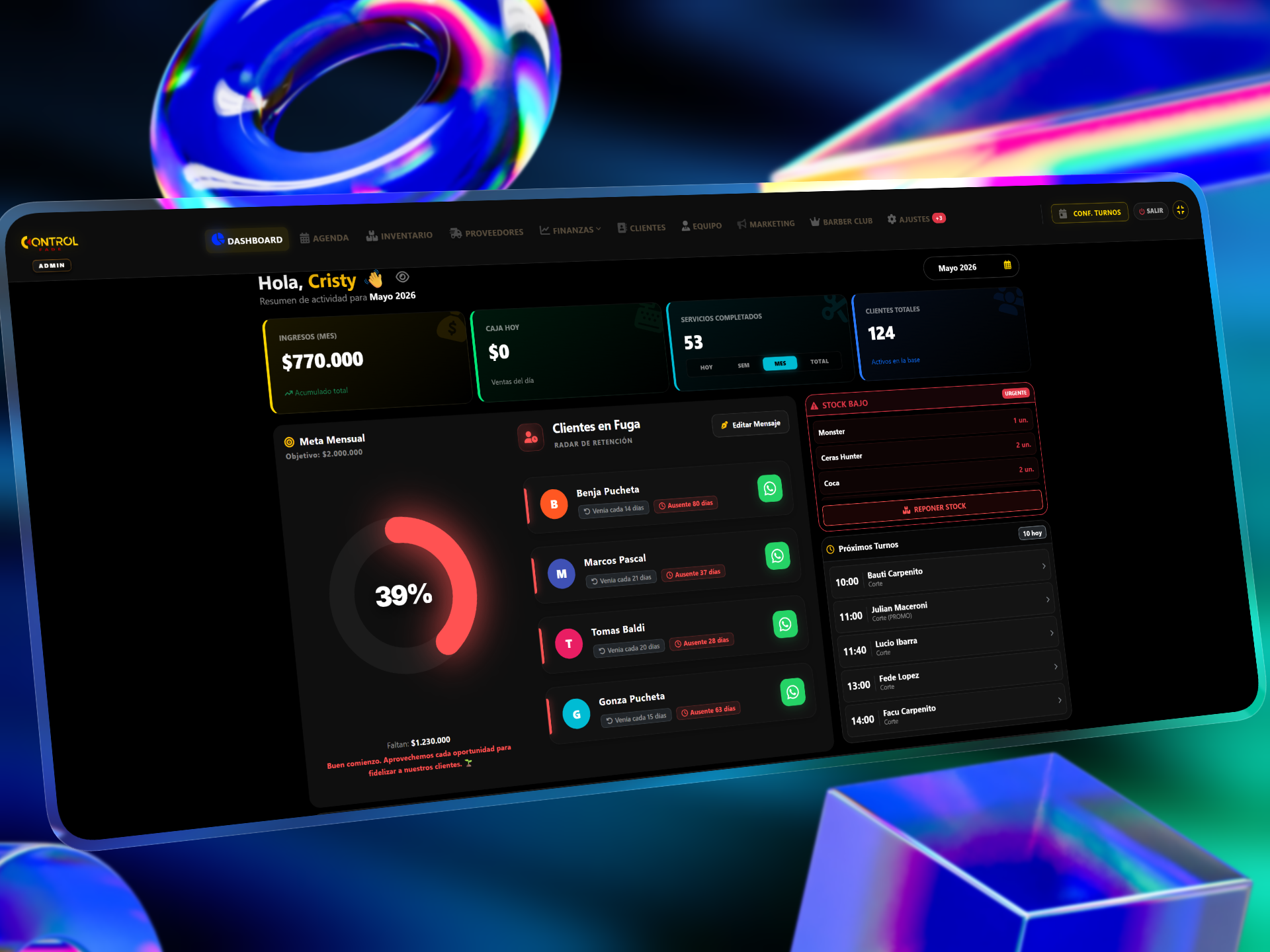 Control Fade — módulo